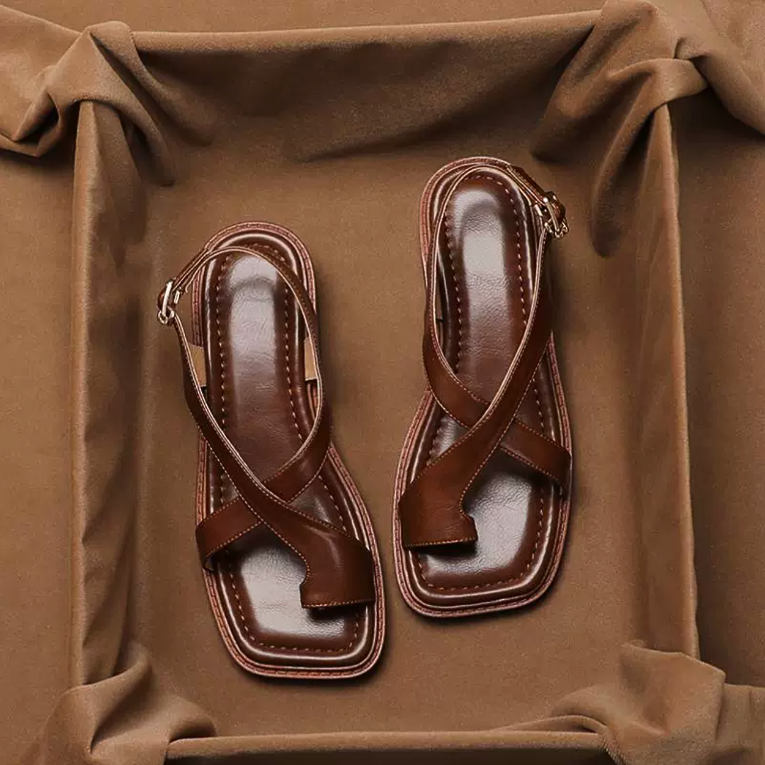 Positano Leather Sandals - Solmara