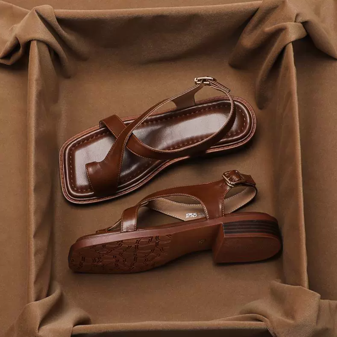 Positano Leather Sandals - Solmara