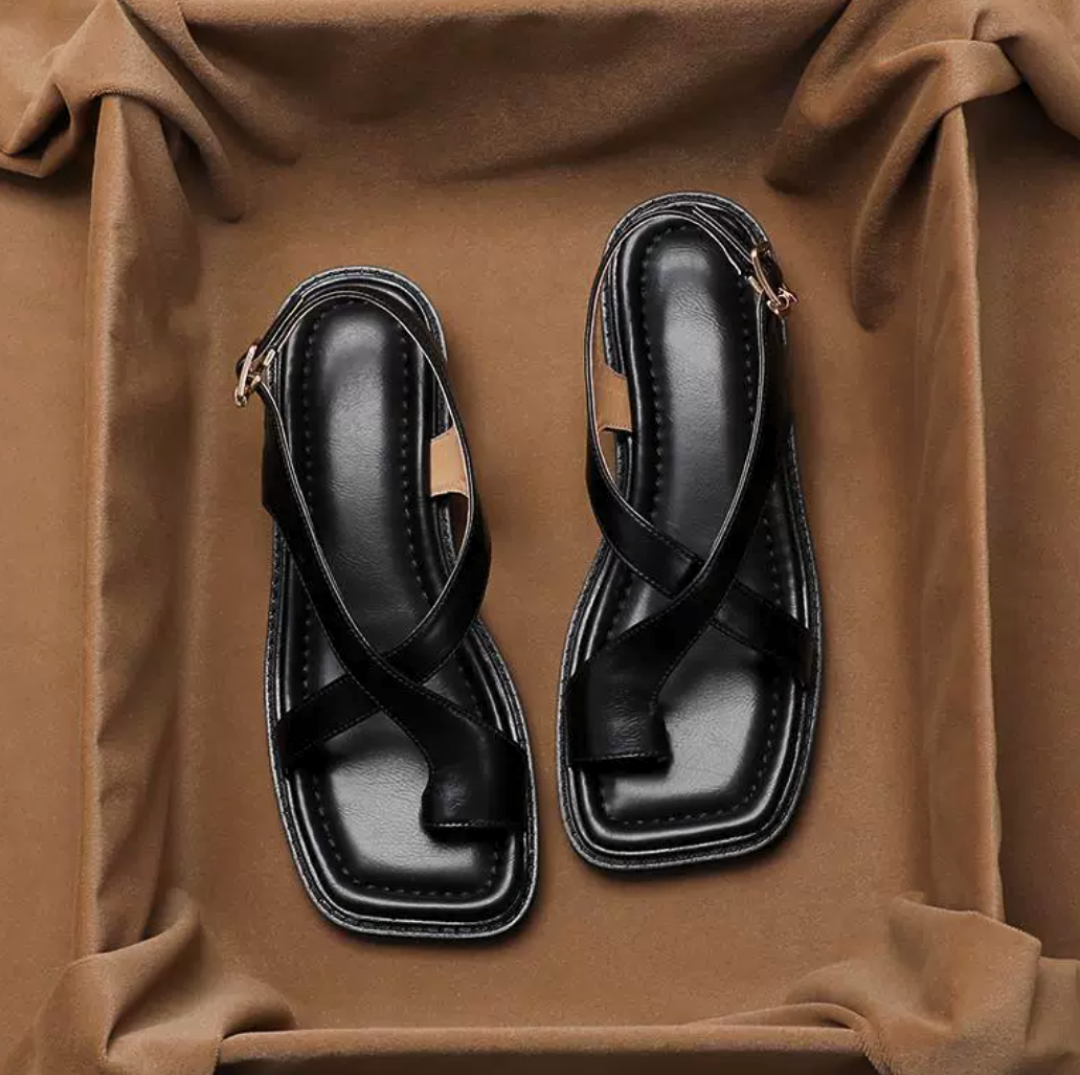 Positano Leather Sandals - Solmara