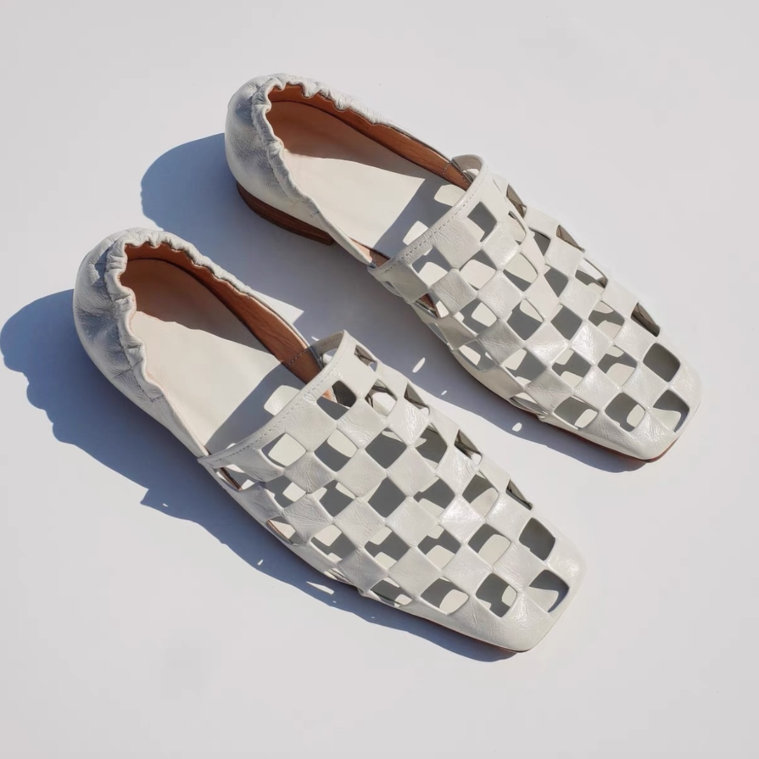Eleonora Italian Woven Flats - Solmara
