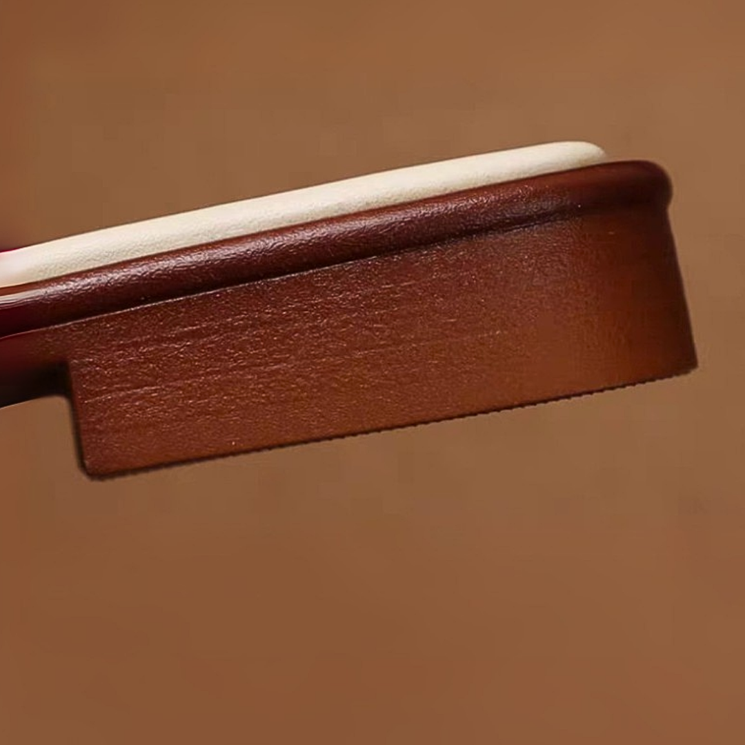 Violetta Leather Slides - Solmara