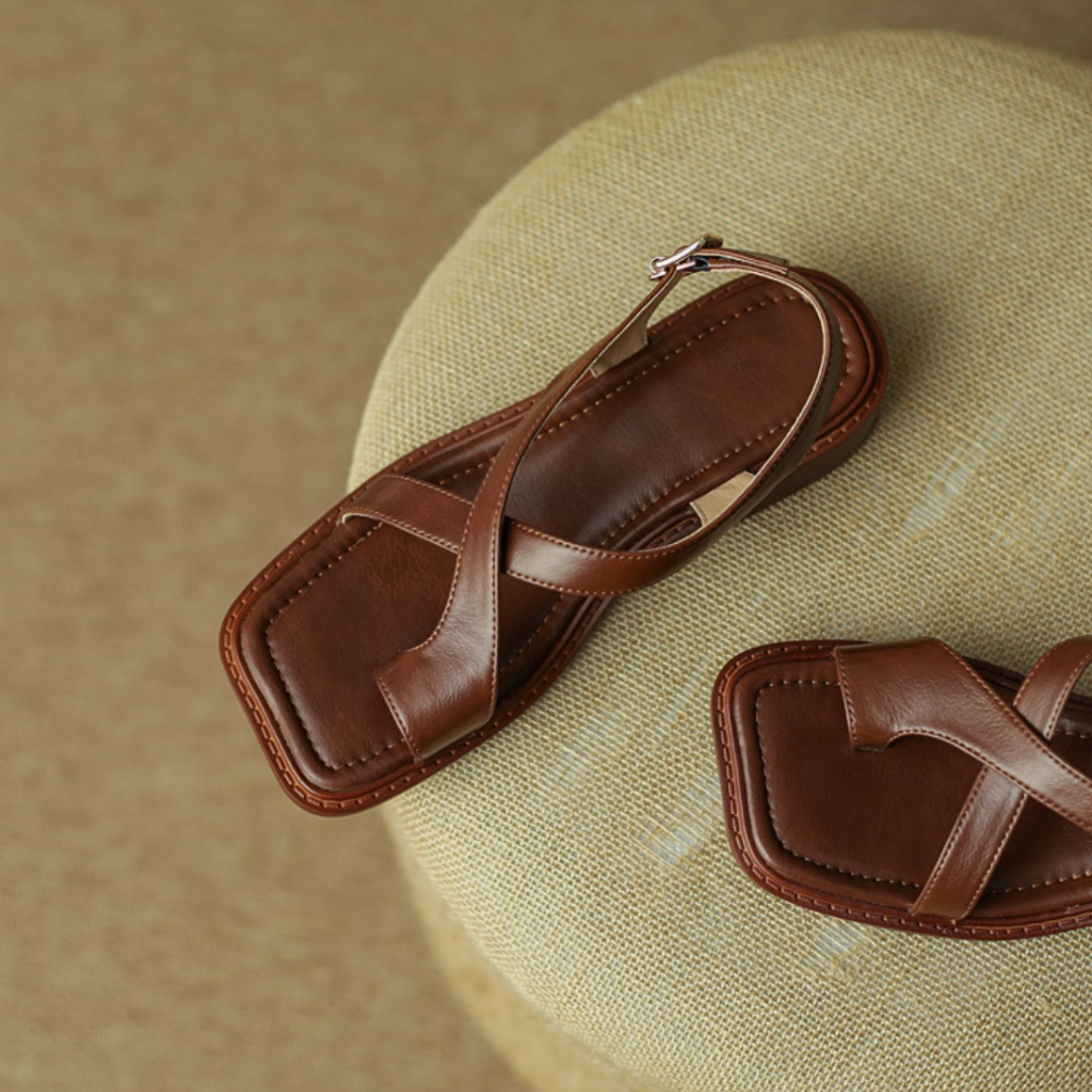 Positano Leather Sandals - Solmara