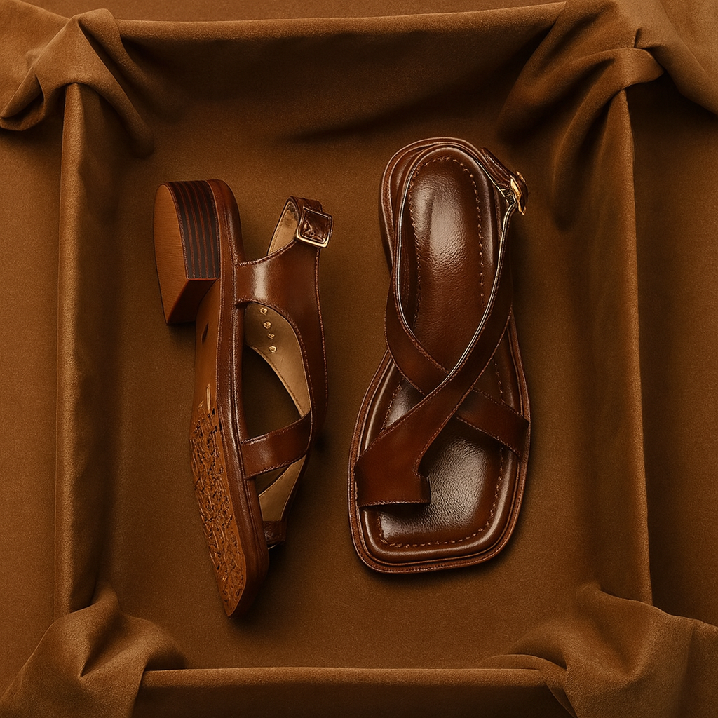 Positano Leather Sandals - Solmara