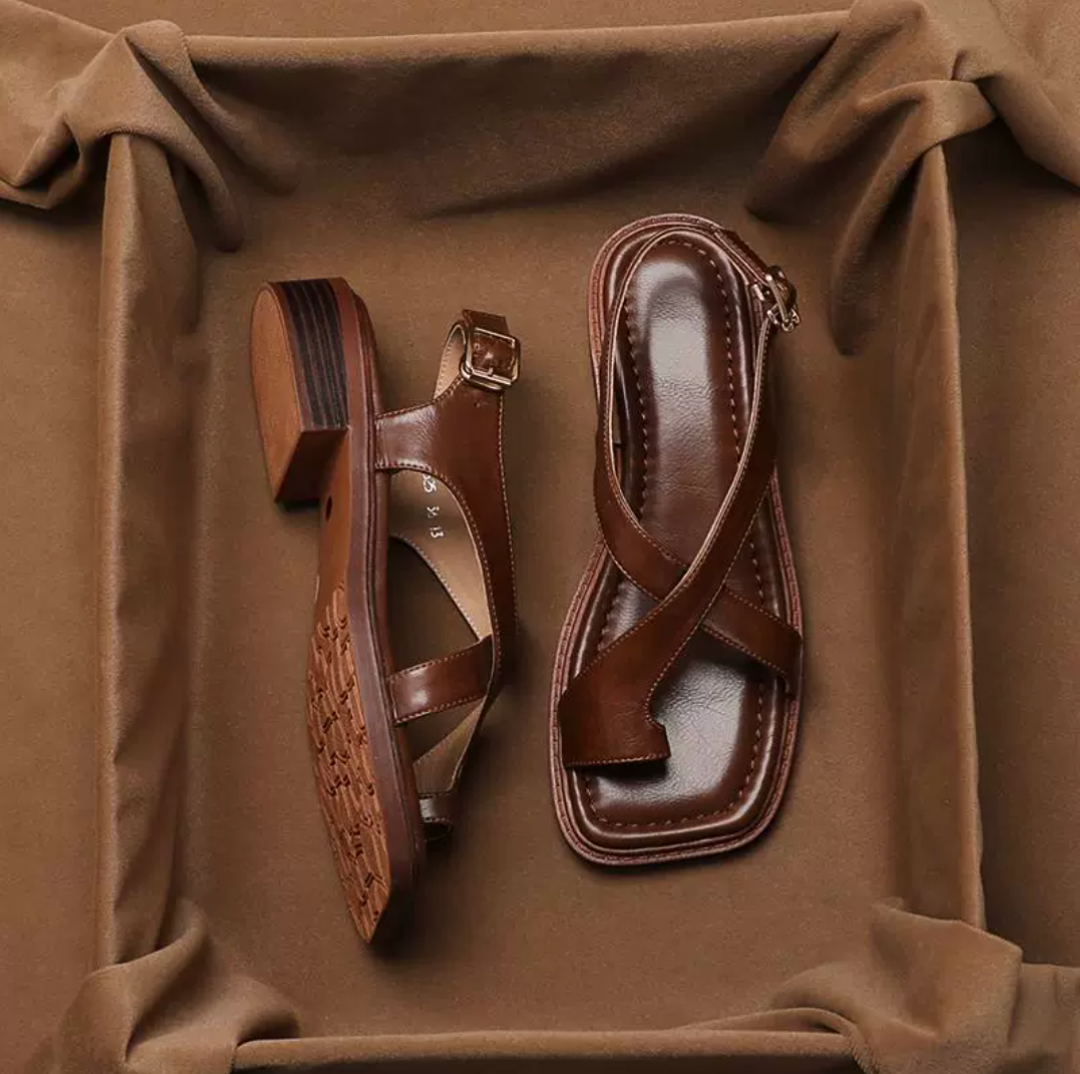 Positano Leather Sandals - Solmara